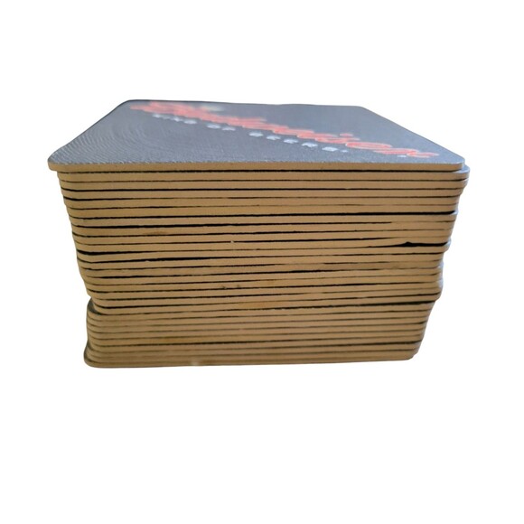 Vintage Cardboard Bar Coasters Budweiser Lot Of 27 Double Sided - Picture 8 of 10